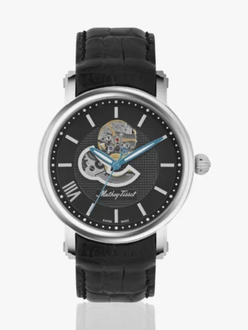 Mathey-Tissot Visit store Automatic Swiss Made Black Dial Analog Watch  – For Men H7053AN